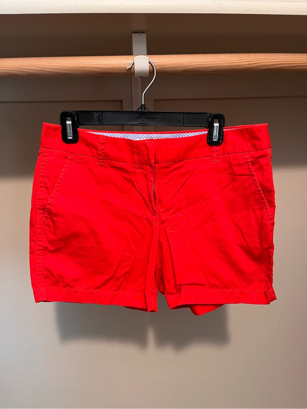 J. Crew Bright Red Cotton Chino Shorts